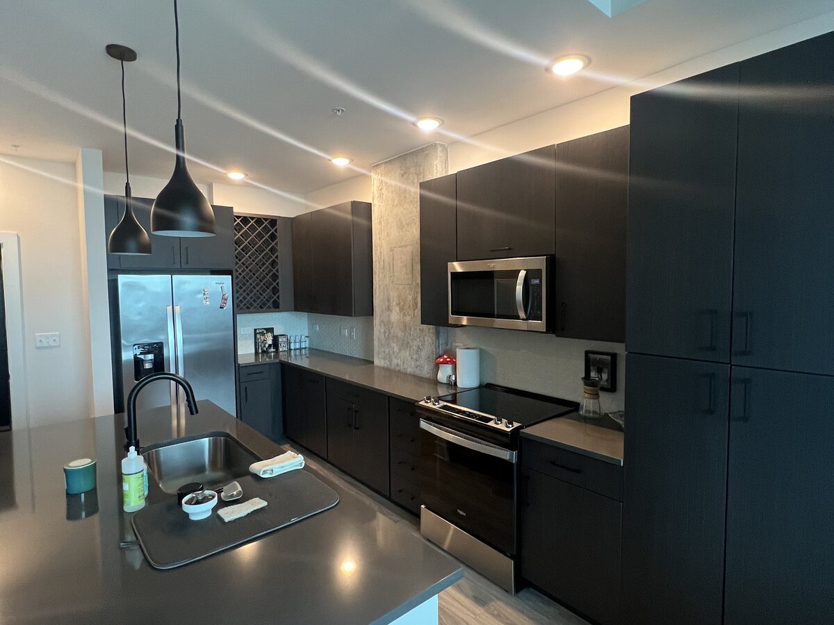 Modern kitchen after Tidy Tina's clean